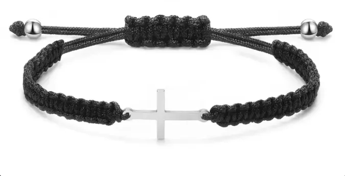 Stainless Steel Cross Bracelet