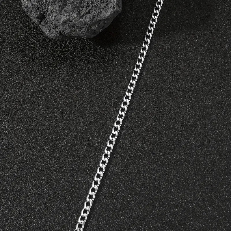 Silvery Stainless Steel Bracelet